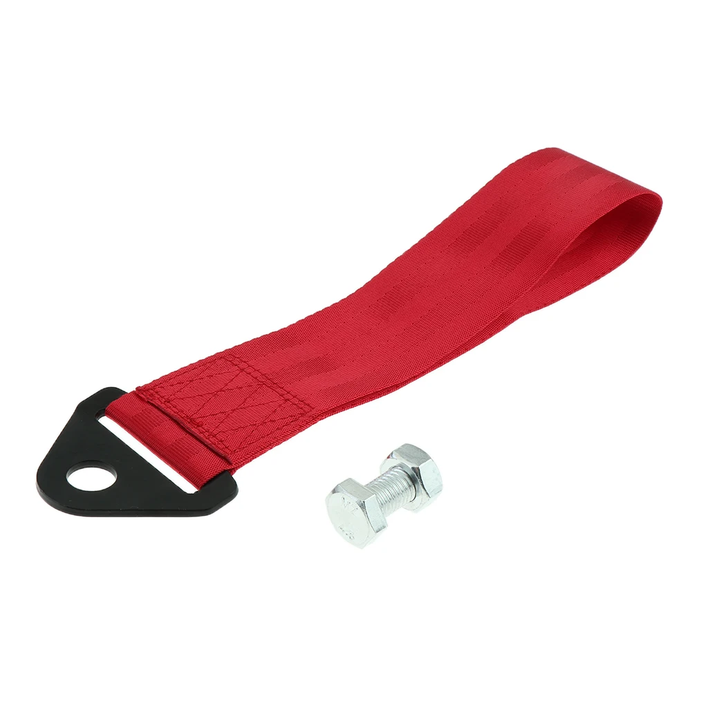 Heavy Duty Car Tow Strap Recovery Rescue LB Break Strength Towing Red