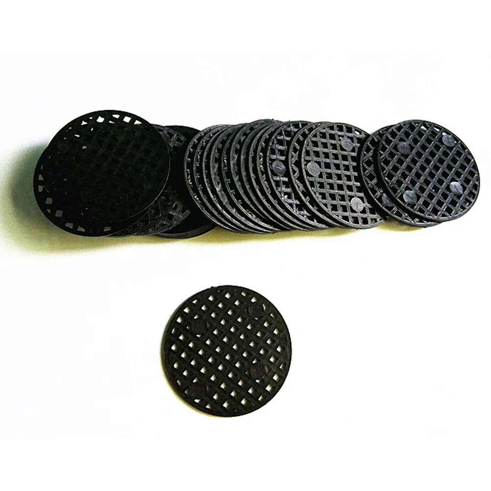 100Pcs 4.5cm Garden Bonsai Pot Bottom Grid Mat Flower Hole Mesh Pad Prevent Soil Loss Breathable Gasket Tool | Дом и сад