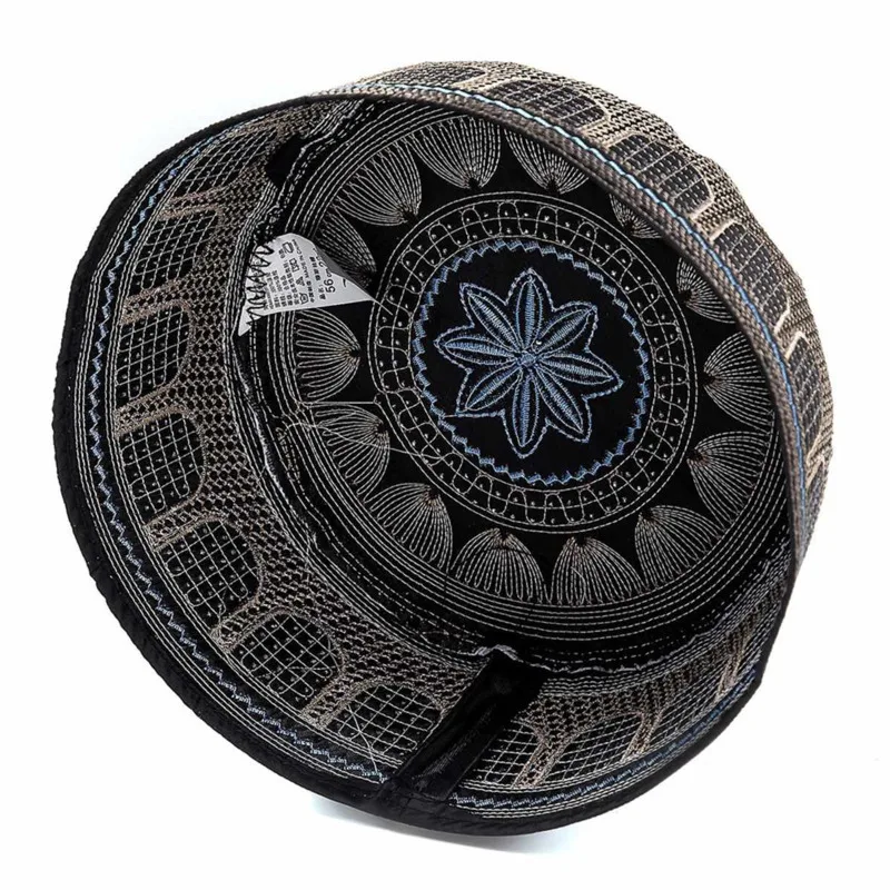 Мужские мусульманские колпачки для молитвы черные исламские Шляпы Красивая