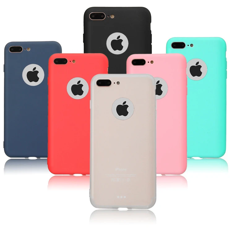 Silicone Solid Color Case for iPhone 6 6S 7 8 Plus Soft Cover candy Phone Cases for iPhone XS 11 12 13 Pro XR X XS Max 12 mini iphone 12 mini leather case