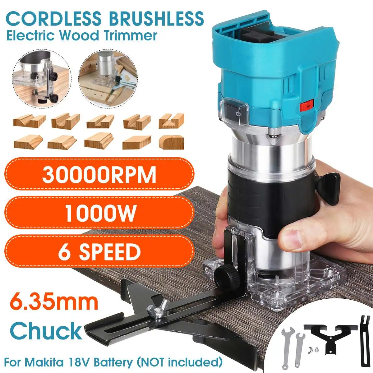 Brushless Cordless Electric Trimmer 