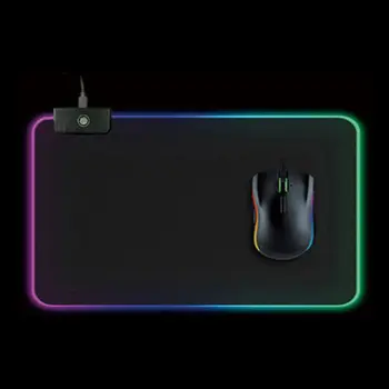 

RGB Illuminate Gaming Mouse Pad 7 LED Light Modes Adjustable Mousepad Computer Laptop Foldable Portable Mouse Mat