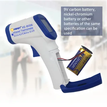 

XEAST XE-805B 10pcs baby thermometer digital LCD screen body measurement forehead cochlea non-contact infrared thermome