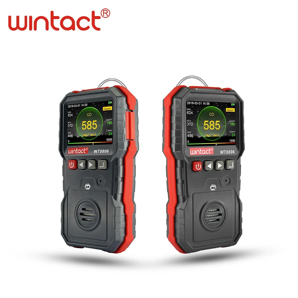 Newest handheld Indoor Air Quality and Carbon Dioxide Meter CO data logger with alarm value setting