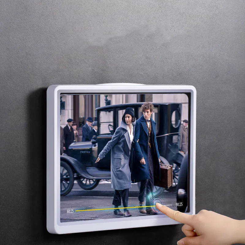 Rotating Waterproof Bathroom Wall Mounted Ipad Tablet Holder Box Touch Screen Bathing Sealing Storage Case Shower Bracket 3
