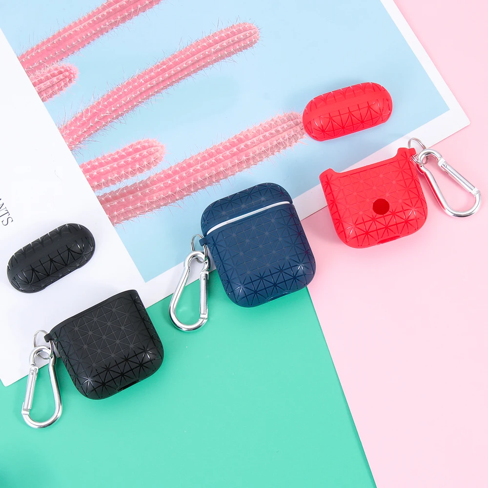 Силиконовый тпу чехол для AirPods защитный чехол для наушников изысканная текстура Bluetooth беспроводной чехол для наушников для Apple Airpods