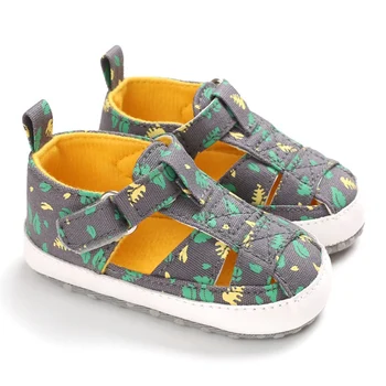 

Baby Boys Summer Print Shoes Breathable Anti-Slip Toddler Sandals Soft Soled First Walkers Shoes 0-18M 528