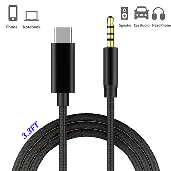 

Type C To 3.5 Mm Audio Cable Adapter For USB C Type-c Jack Aux Cable For Car Speaker For Samsung S9 HUAWEI mate 10 20 P10 MI8