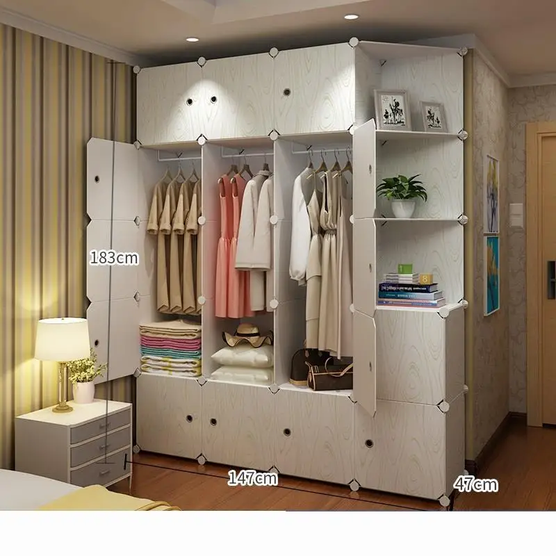 Version AJ Armario Tela Penderie Garderobe Gabinete Moveis Para Casa Ropero мебель для спальни шкаф Mueble De Dormitorio гардероб - Цвет: Version AJ