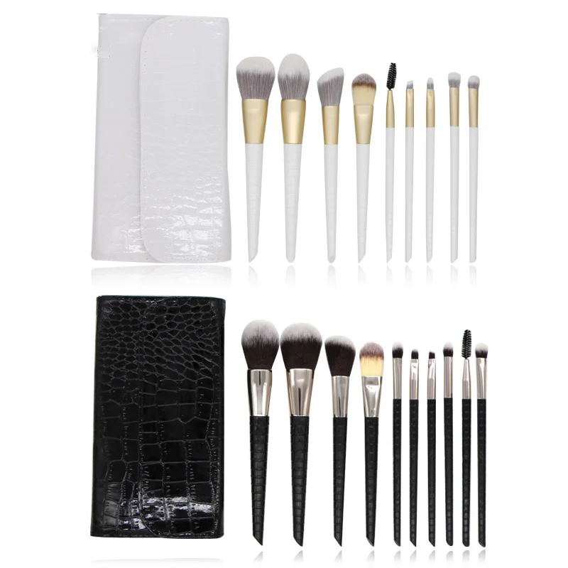 

10 Crocodile Makeup Brushes Set Eye Shadow Foundation Powder Eyeliner Eyelash Lip Make Up Brush Cosmetic Beauty Tool