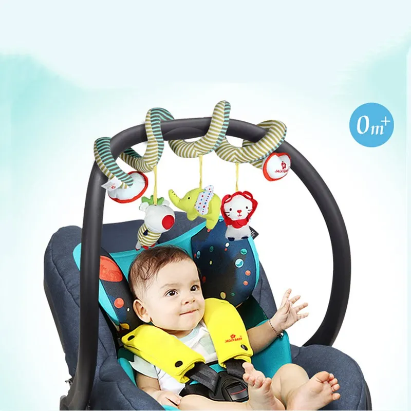 Детский Музыкальный мобиль для кроватки, плюшевые игрушки, дуга на кроватке, погремушка для малышей, игрушка для новорожденных мальчиков и девочек, для детской коляски 0-12 месяцев - Цвет: Striped lion