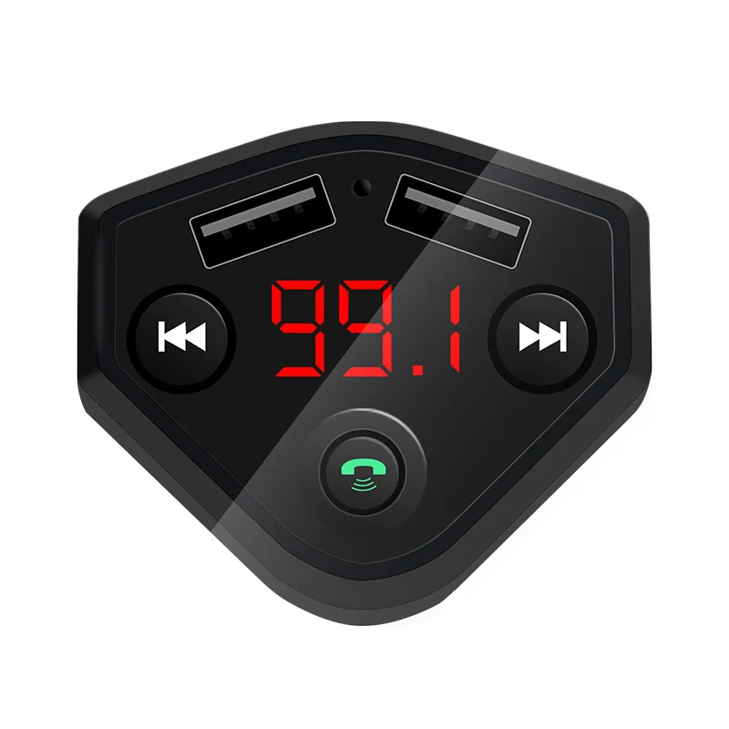 Black Прикуриватель навигация fm-передатчик Автомобильный MP3-плеер Bluetooth hands-free приемник Двойной usb быстрая зарядка автомобильные принадлежности - Формат цифровых медиаданных: Black