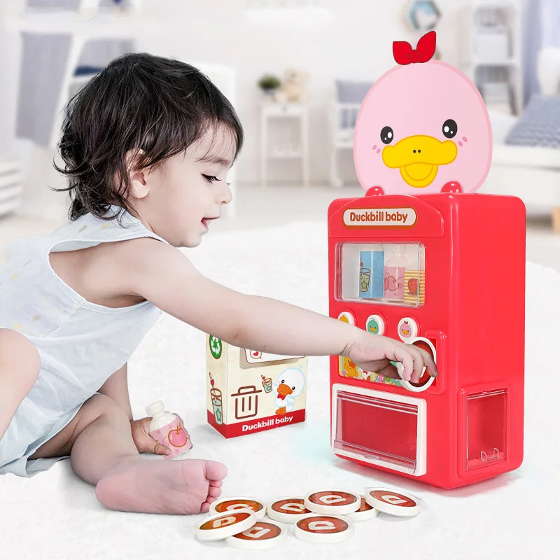 

Platypus Model Vending Machine Simulation Shopping Candy House Set 0-3 Years Old Baby Game Toys Give Children the Play House
