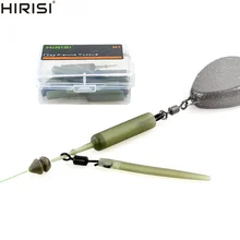 Kit de plate forme de pêche à la carpe, Clips de plomb pivotants, Clips de sécurité, hélicoptère de pêche, manchon de crochet, Terminal de pêche M7 50 pièces 