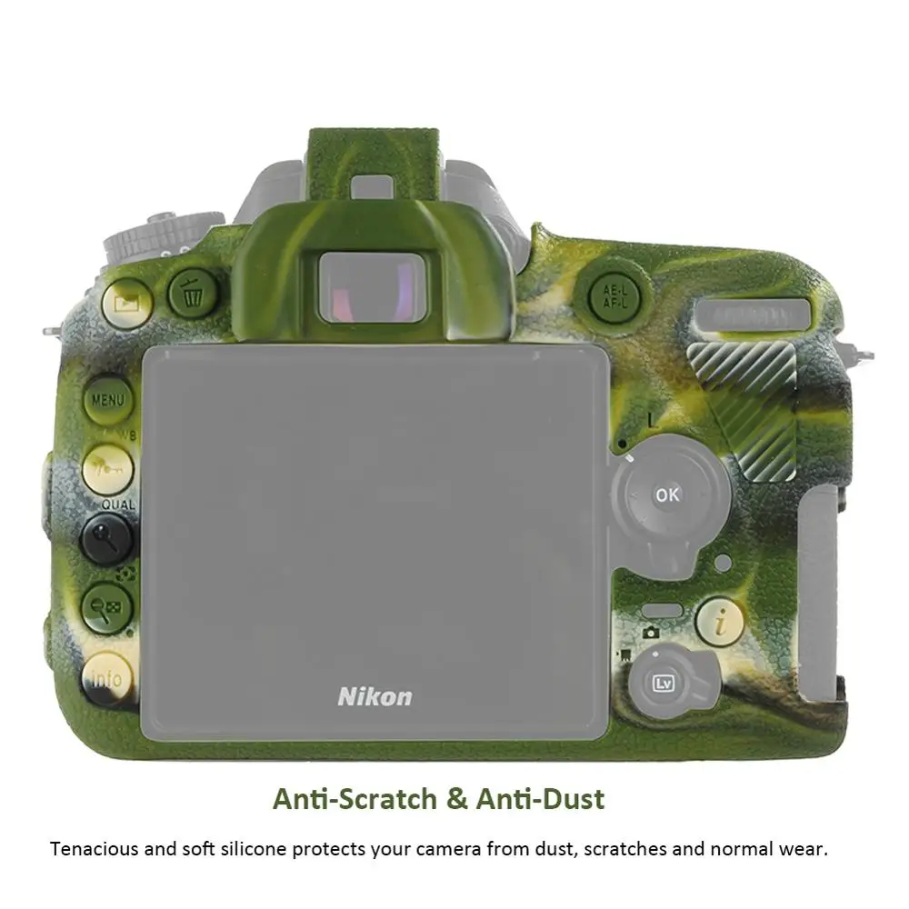 Силиконовый чехол для камеры Nikon защитный D4 D4S D5 D500 D800 D810 D810a D750 D850 D7500|Сумки