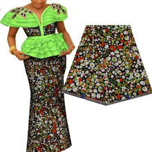 Анкара Африканский принт батик ткань настоящий голландский JAVA воск хлопок лучшее качество швейный материал для вечернего платья 6 ярдов tissu