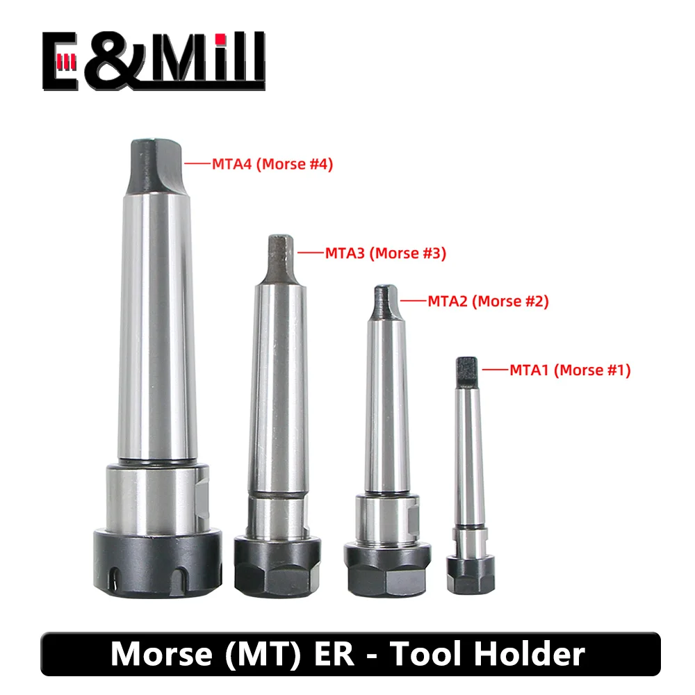 Mt1 Mt2 Mt3 Mt4 Mt5 Portautensili Morse Er20 Er25 Er32 Er40 Mta Er Portautensili Portautensili A Coda Piatta Pinza Per Fresatura Tornio Cnc