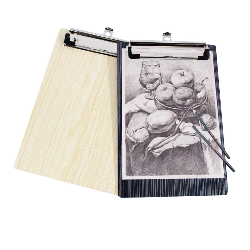 

A5 Wooden Small Mini Clipboard With Hanging Hole Quality Metal Clip Board Holders Wood Document Bag Desk Storage Pads Folders
