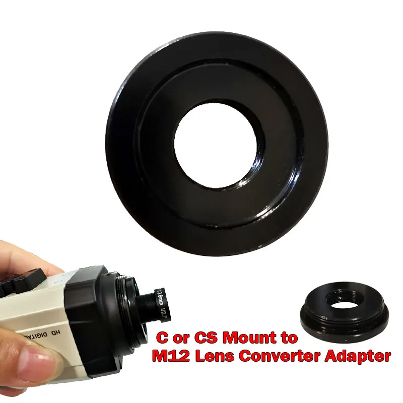 

Metal C or CS Mount to M12 Lens Converter Adapter Ring CS Camera to M12 Board Lens For AHD SONY CCD TVI CVI Box Camera Support