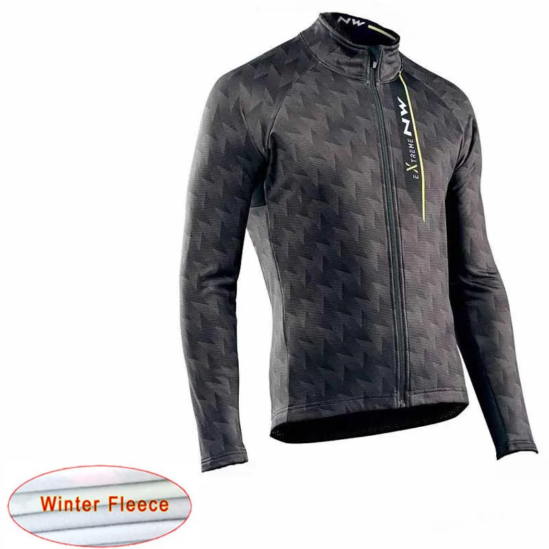 NW Cycling Jersey Winter Long sleeve Thermal Fleece Racing Bicycle Mountain MTB Pro team Cycling Clothing Ropa Ciclismo C29