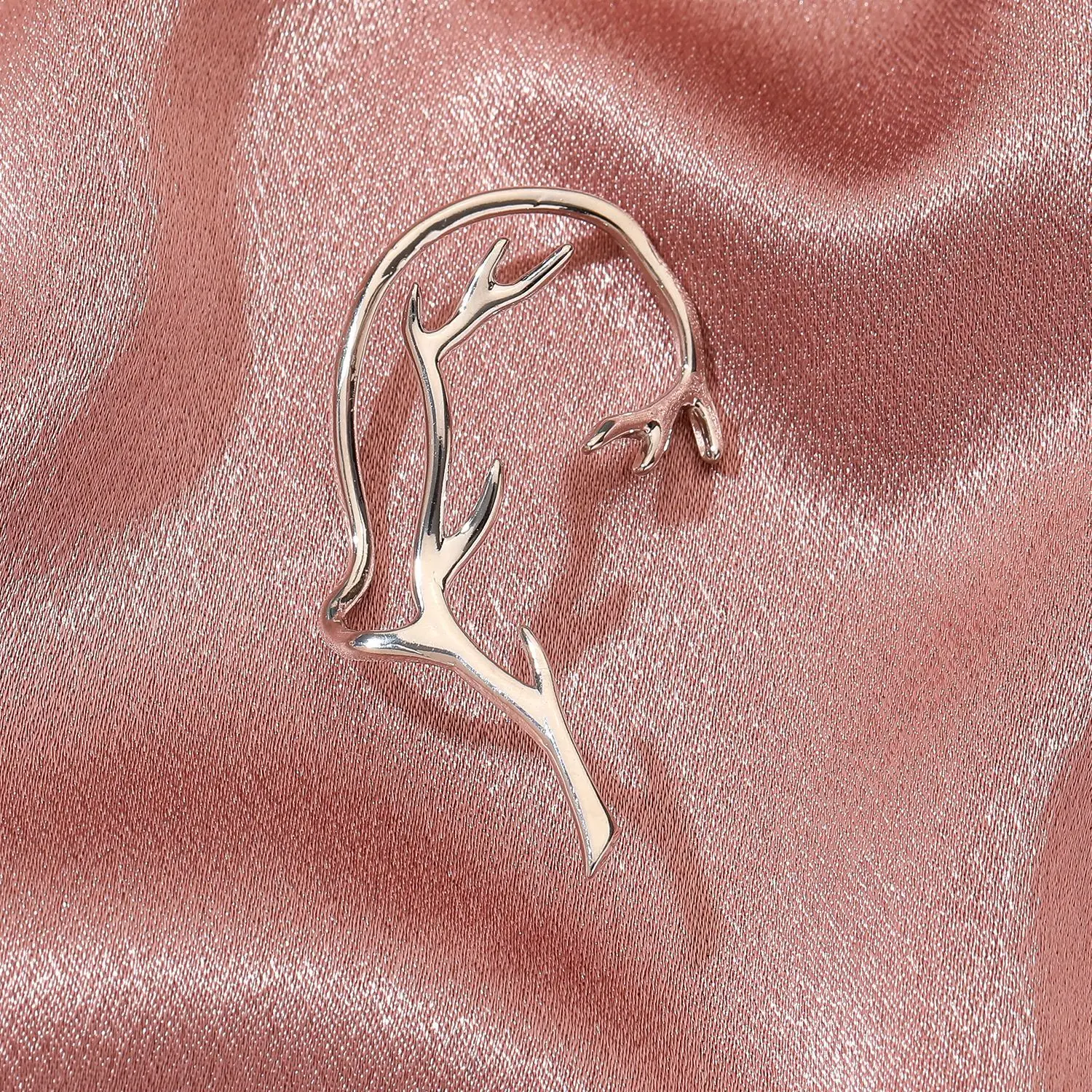 Punk No Piercing Branch Clip Earring For Women Vintage Geometric Metal Cartilage Ear Hanging Trend Party Jewelry 1Pcs ear clip earrings clip earrings ear clip ear accessories