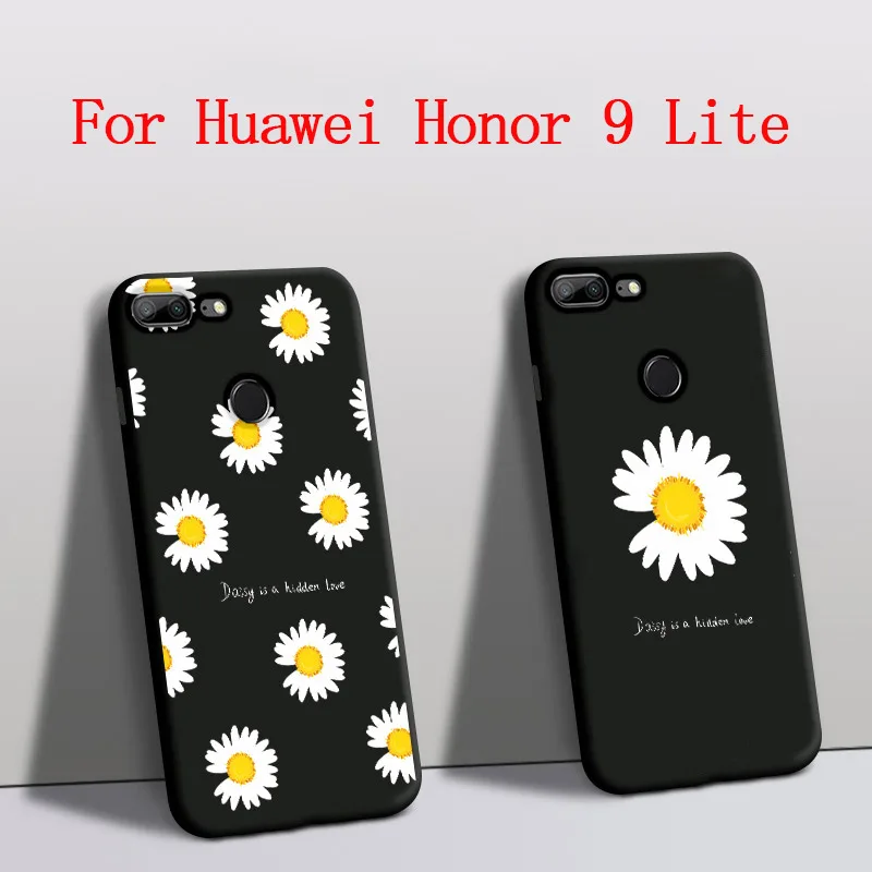 Чехол для Huawei Honor 9 Lite Силиконовый протектор чехол телефона с рисунком маргаритки