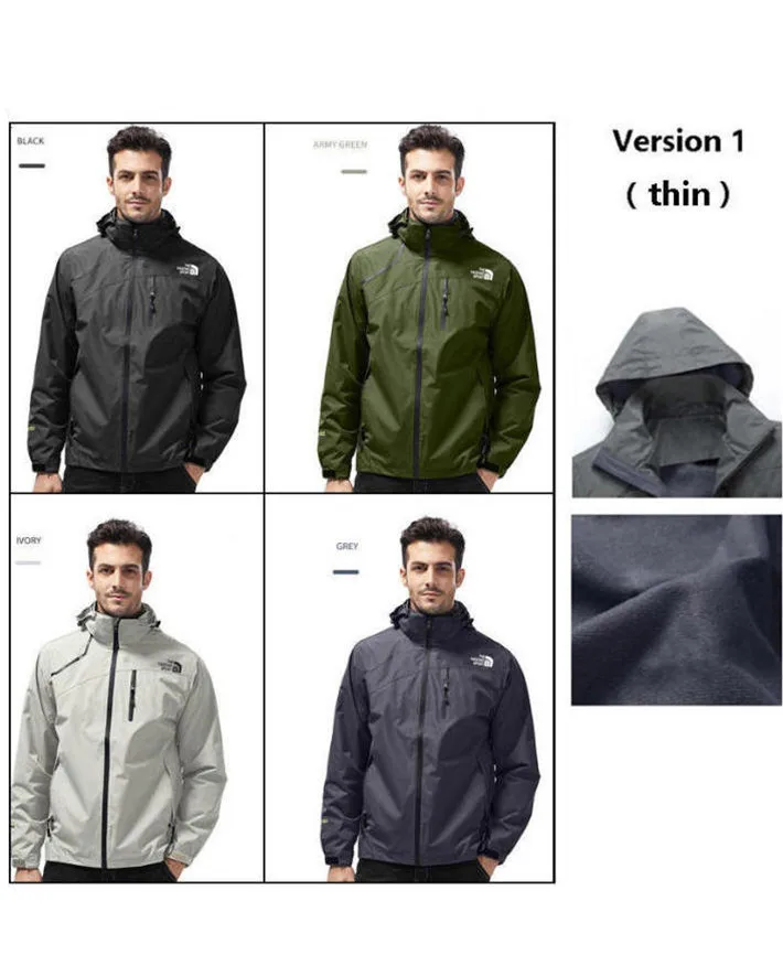 Winter Men's Outdoor Warm Waterproof Jacket Hiking Camping Men Windbreak Trekking Coat Ski Suit Mountaineering Wear Wholesale XL leather jacket for men