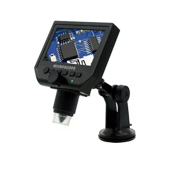 

Microscope Stand 1-600X Digital Durable Continuous Portable 4.3inch LCD Display Magnifier Adjustable