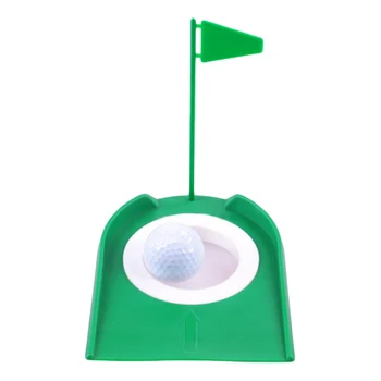 

indoor Children Practice Golf Plastic Putter Plate Exercise Plate Green Tool Collapsible Push Rod Toy Accessories