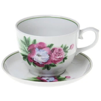 

Tea pair “Gift. Peony ", 500 ml, saucer d = 16 cm