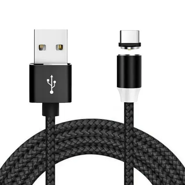 Магнитный usb-кабель Micro USB type-C кабель для samsung Galaxy S10 S10e для iPhone XR Xs Max 8 7 6 1 м 2A магнитное зарядное устройство - Цвет: for type-c 11