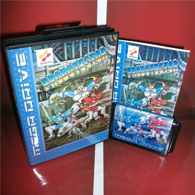 Probotector EU чехол работает только на PAL с коробкой и руководством для sega Megadrive Genesis Видео игровой консоли 16 бит MD карты