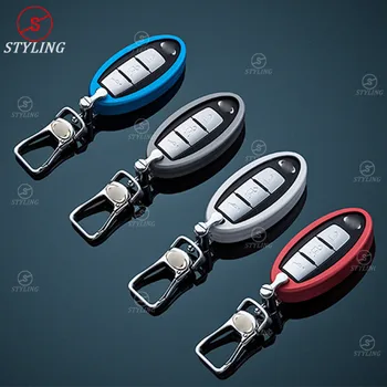 

Q50 Car sticker For Infiniti Q50 Metal Key Chain Red Blue Sliver Gray Interior trim For Infiniti key case Protection