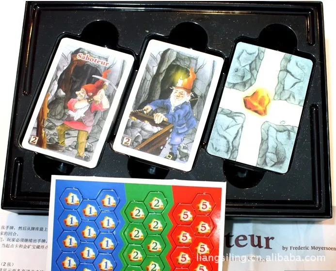 Настольная игра Dwarven Miner второе издание Saboteur2 совершенно геймплей