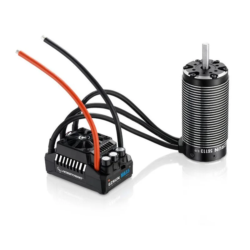 Бесщеточный 4 полюсный двигатель HobbyWing 56113SL 800KV с EzRun MAX5 V3 200A бесщеточный