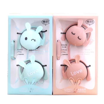 

Cartoon Cute Rabbit Hanging Ear Voice Headset Computer Mobile Phone Universal Noodle NK-Shopping
