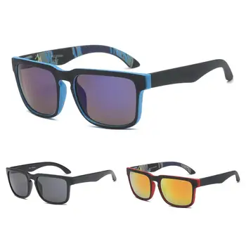 

Men's Colorful Reflective Sunglasses Outdoor Bicycle Riding Sunglasses Yellow Color Eyewear Square Rave Festival Sun Glasses