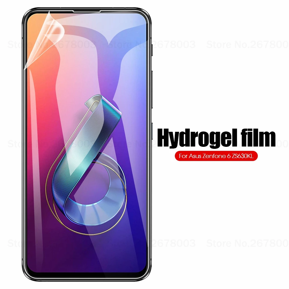 Мягкая Гидрогелевая пленка для Asus ROG Phone 2 II ZS660KL Zenfone 6 Max Pro M2 Plus M1 5 Lite 5Q 3 4 ZB601KL не