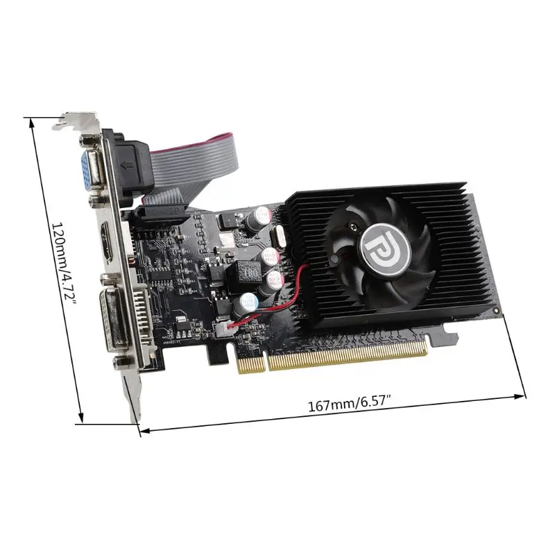 For GT210 Graphics Card 1024MB GDDR2 PCI-Express 3.0 DVI+VGA+HDMI G210 1GB 64Bit D2 Video Card