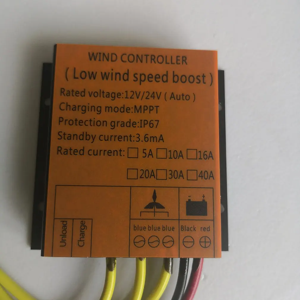 Controlador de Turbina 12v24v à Prova Eólica Dwaterproof Água Mppt Retificador Freio Carregamento Ponte Sliver 400 w Mod. 146330 6 400 w controlador de turbina eólica 12v24v