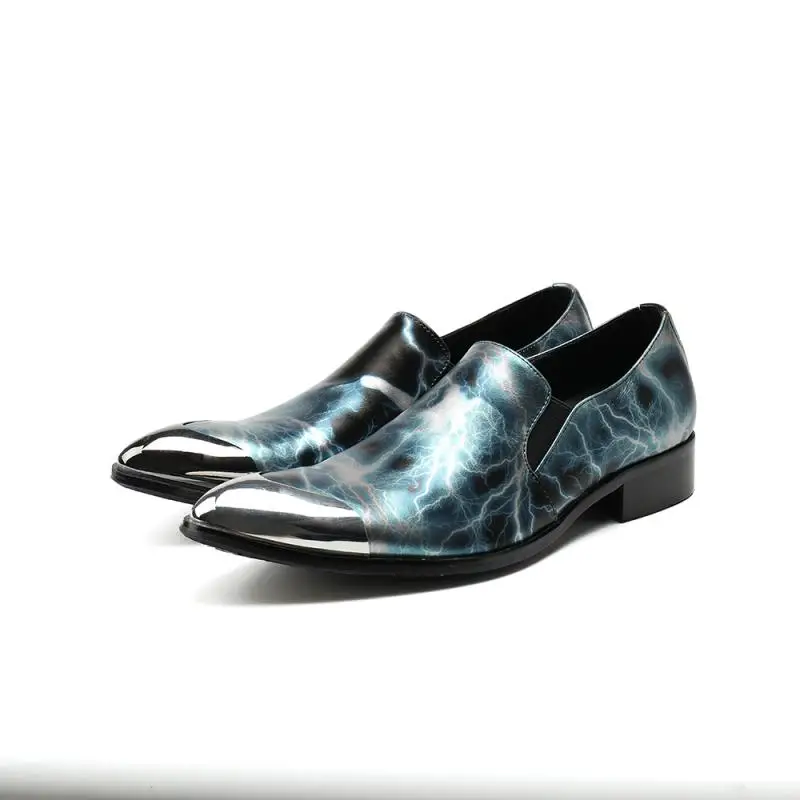 

Мужские туфли-оксфорды на плоской подошве, с блестками