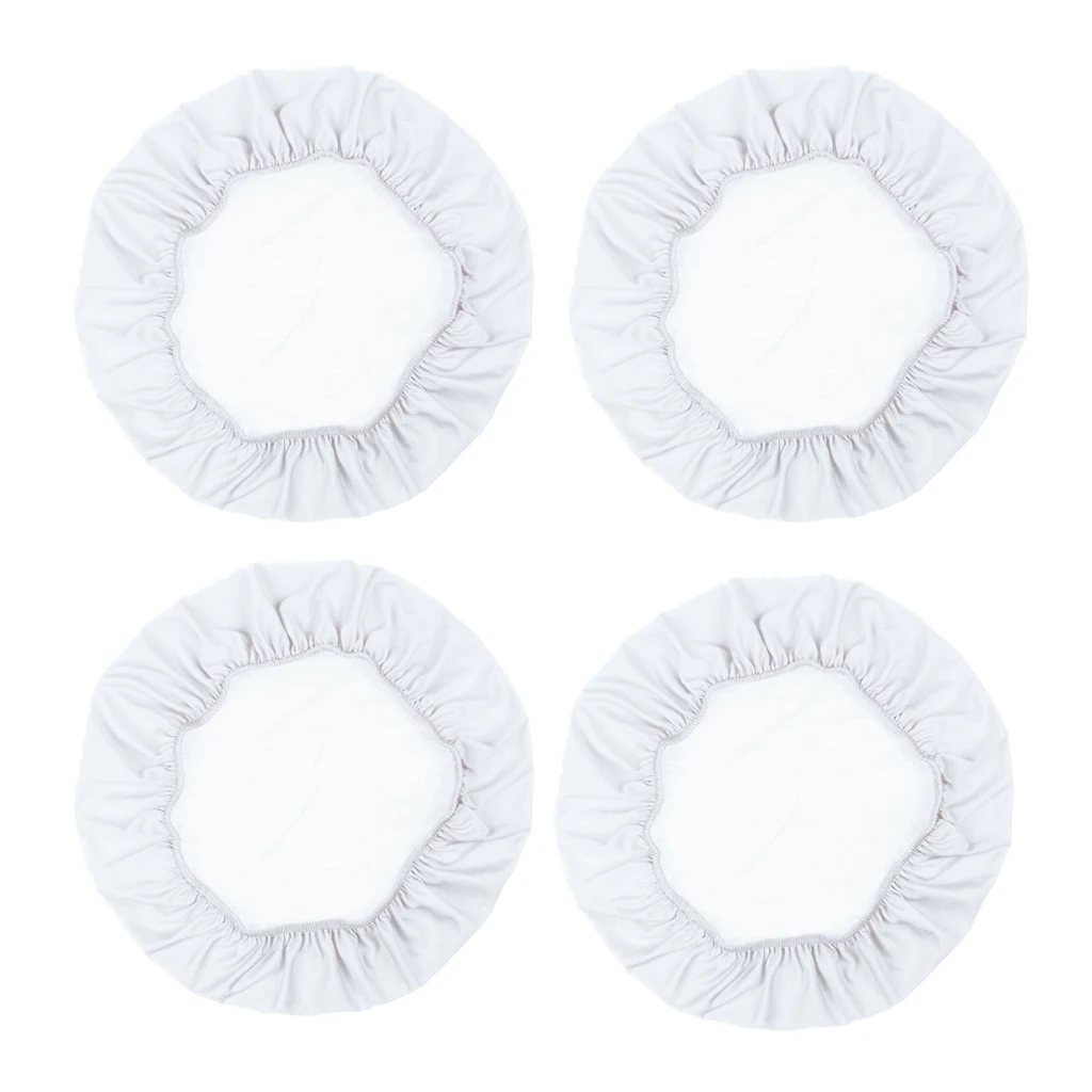 4Pcs White 35cm 2 шт/4 шт противообрастающие растягивающиеся свадебные чехлы на стулья для обеденного стула для квадратных круглых продолговатых стульев съемные Современные Простые чехлы на стулья - Цвет: 4Pcs White 35cm