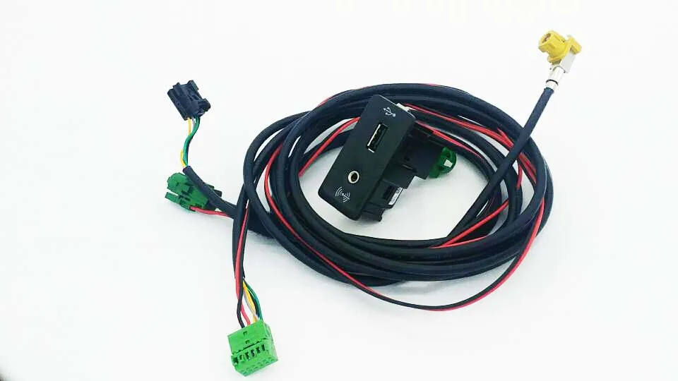 골프 7 MK7 카플레이 USB AUX 카플레이, MDI USB AMI 설치 플러그 소켓 하네스, 5QD 035 726 E 5G0 035 222 3GD/5Q0035222F