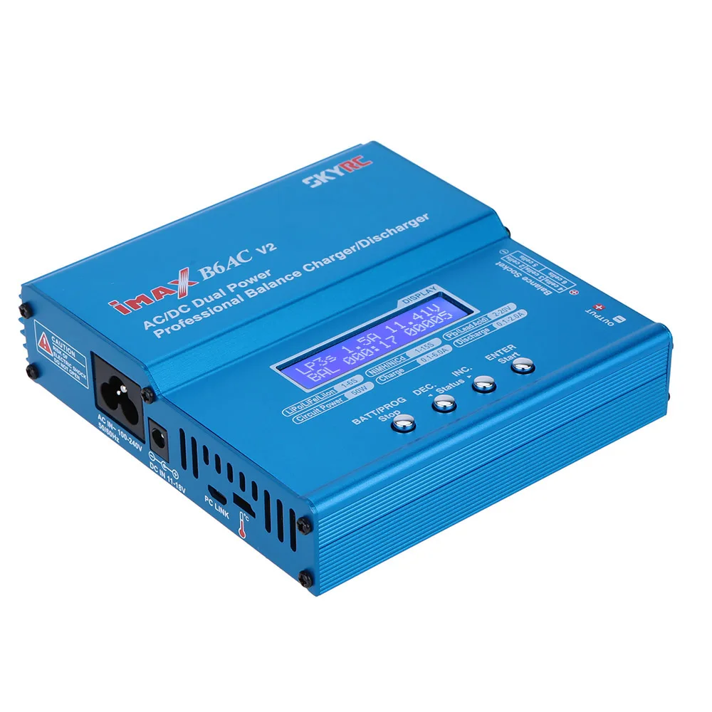 

B6AC V2 50W LiFe LiIon NiMH NiCd LiPo Battery Charger Discharger