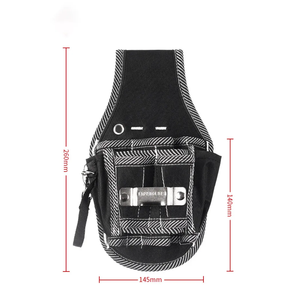Electric drill pocket Tool bag with belt Screwdriver Utility Kit Holder Nylon Fabric Tool Bag Electrician kit^20