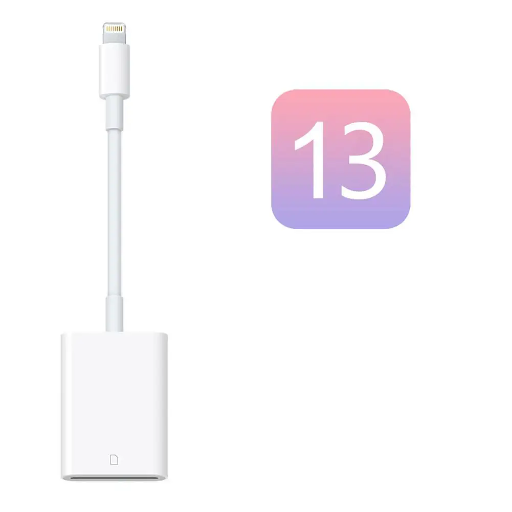 

DishyKooker OTG Card Reader for Lightning to SD Smart Camera Card Readers Adapter for iOS 13 11