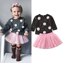 Детский зимний комплект одежды; пуловер+ юбка-пачка в стиле рок