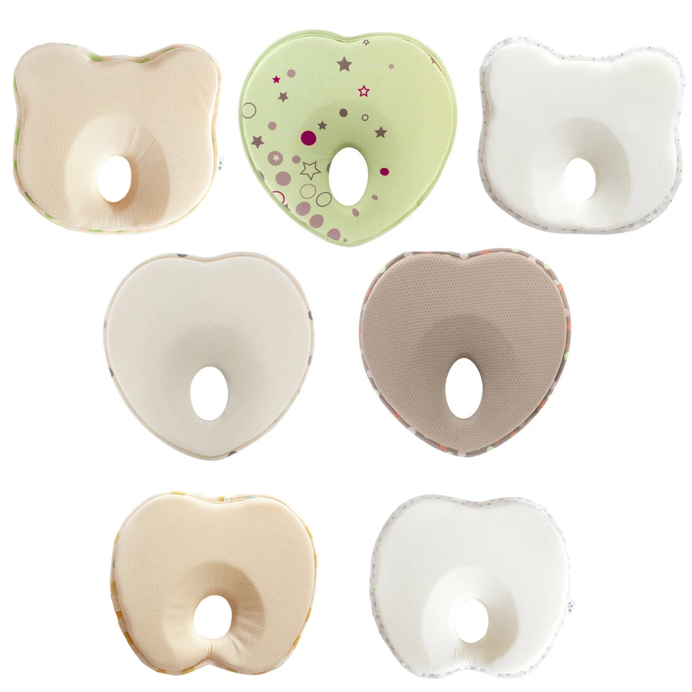 Newborn Baby Girl Boys Pillow Head Finalize 3-12Months Head Pillow PP the Design Cotton Pillow for Correcting Slant Cotton