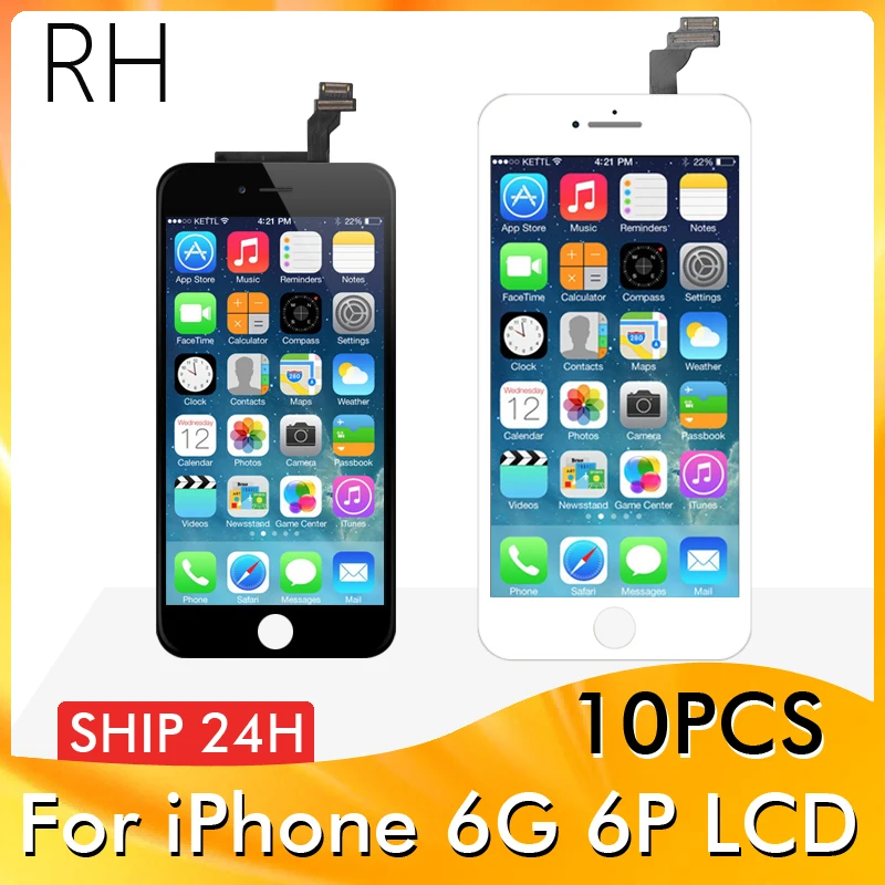 10pcs/lot Ecran LCD for iPhone 6 Plus 6s Plus Display 3D Touch Digitizer Assembly Screen for Apple iPhone 6s Plus No Dead Pixel+|Mobile Phone LCD Screens| - AliExpress