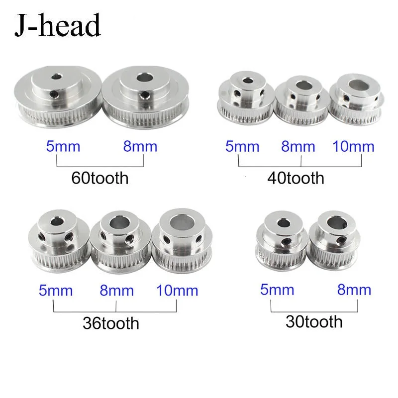 

GT2 Pulley 30 36 40 60 Tooth 60T 5mm Bore GT2 Timing Pulley for reprap 3D Printer Parts gt2 pulley 60 teeth